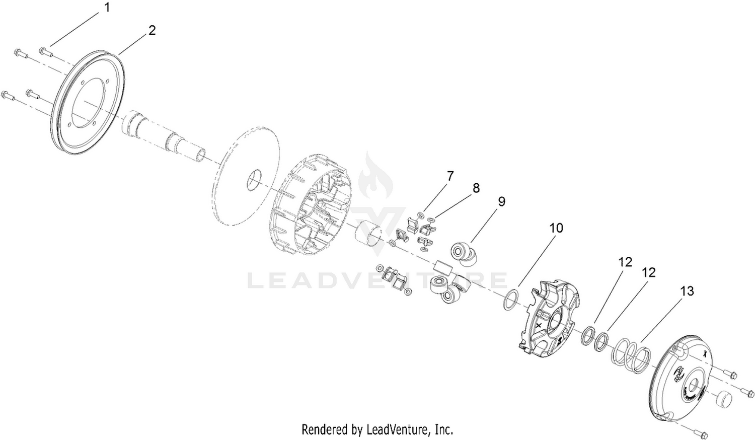 Primary Clutch Assembly No. 131-8500