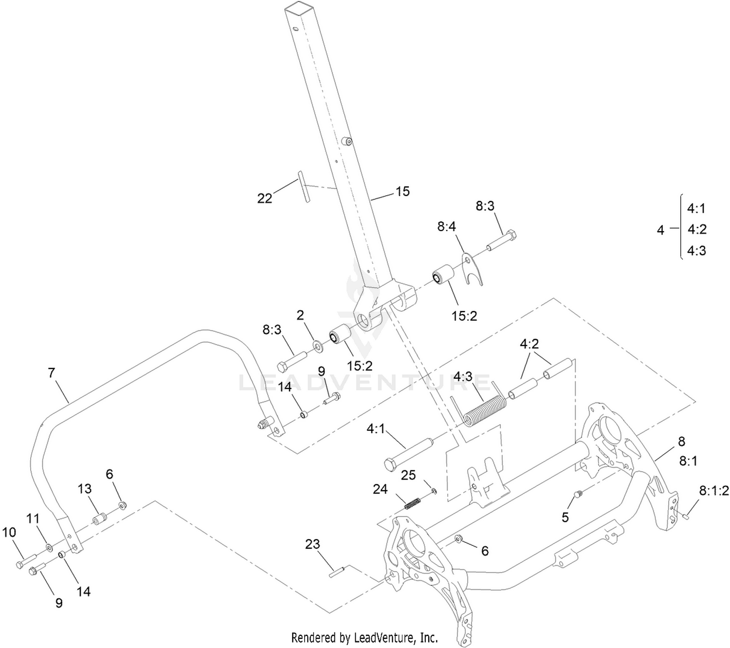 Frame and Handle Mount Assembly
