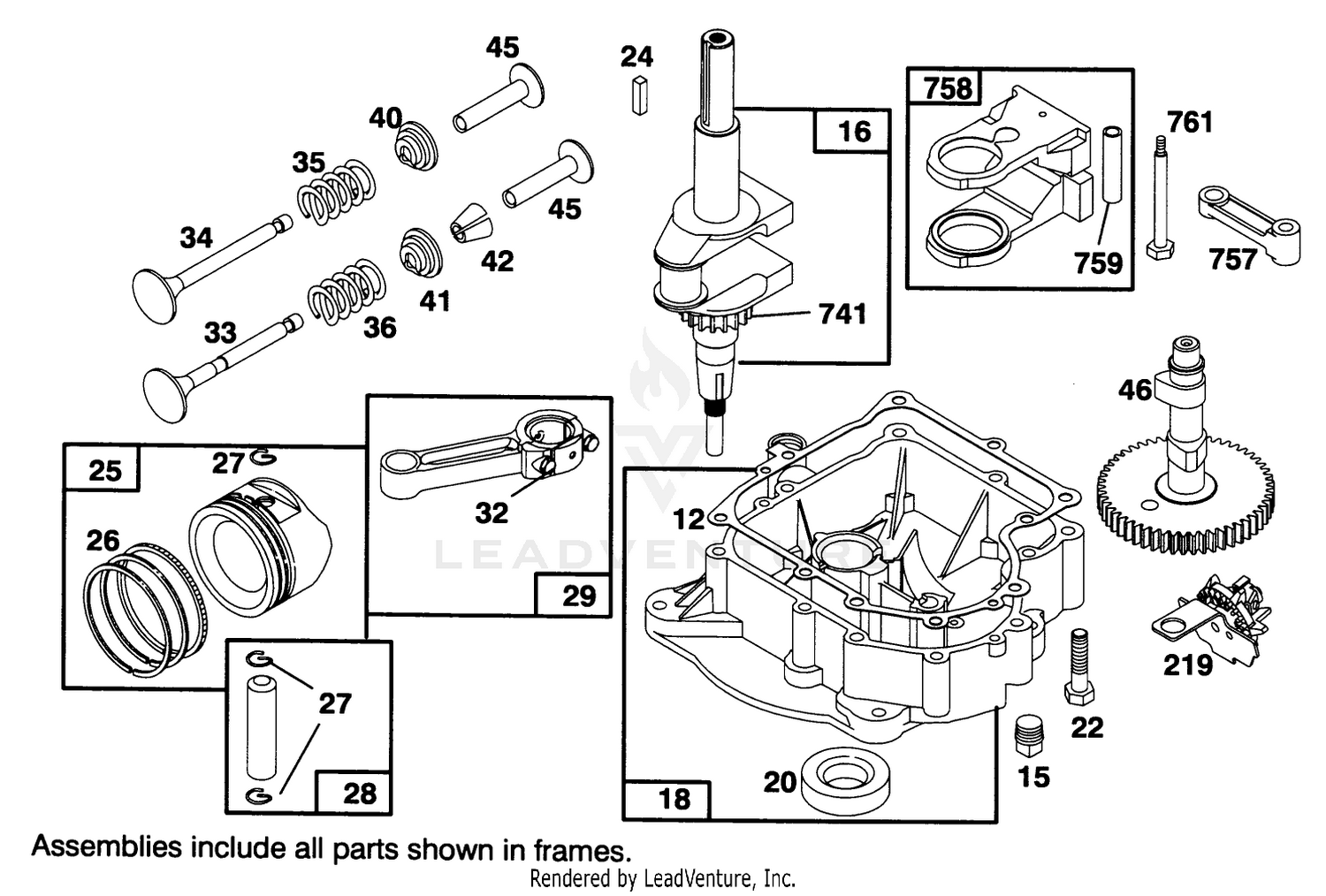 Engine Briggs  Stratton Model 286707-0453-01 2