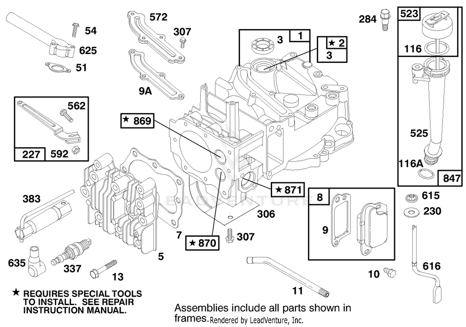 Engine Briggs  Stratton Model 12h802-1758-E1
