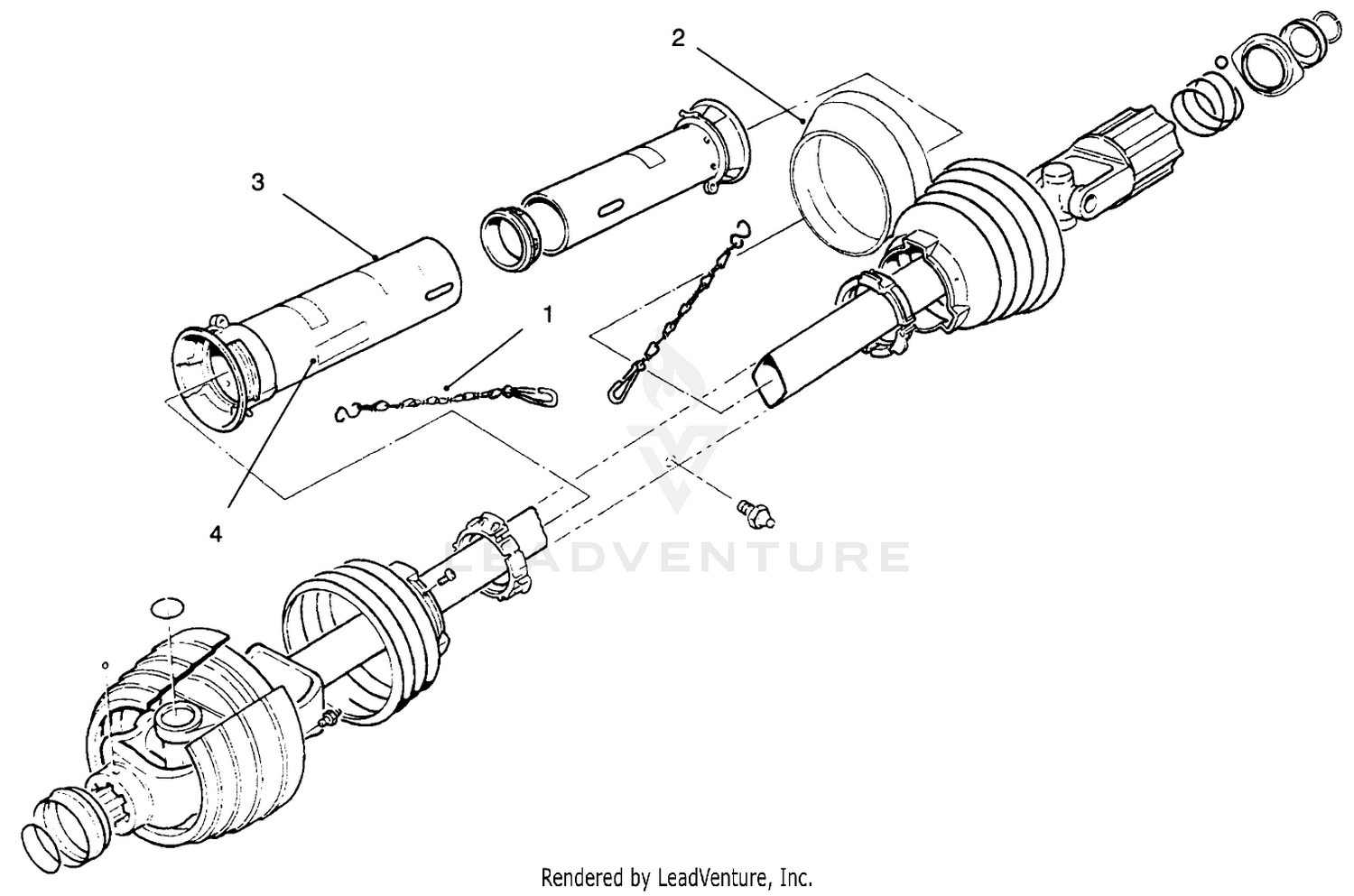 Front Drive Line Assembly