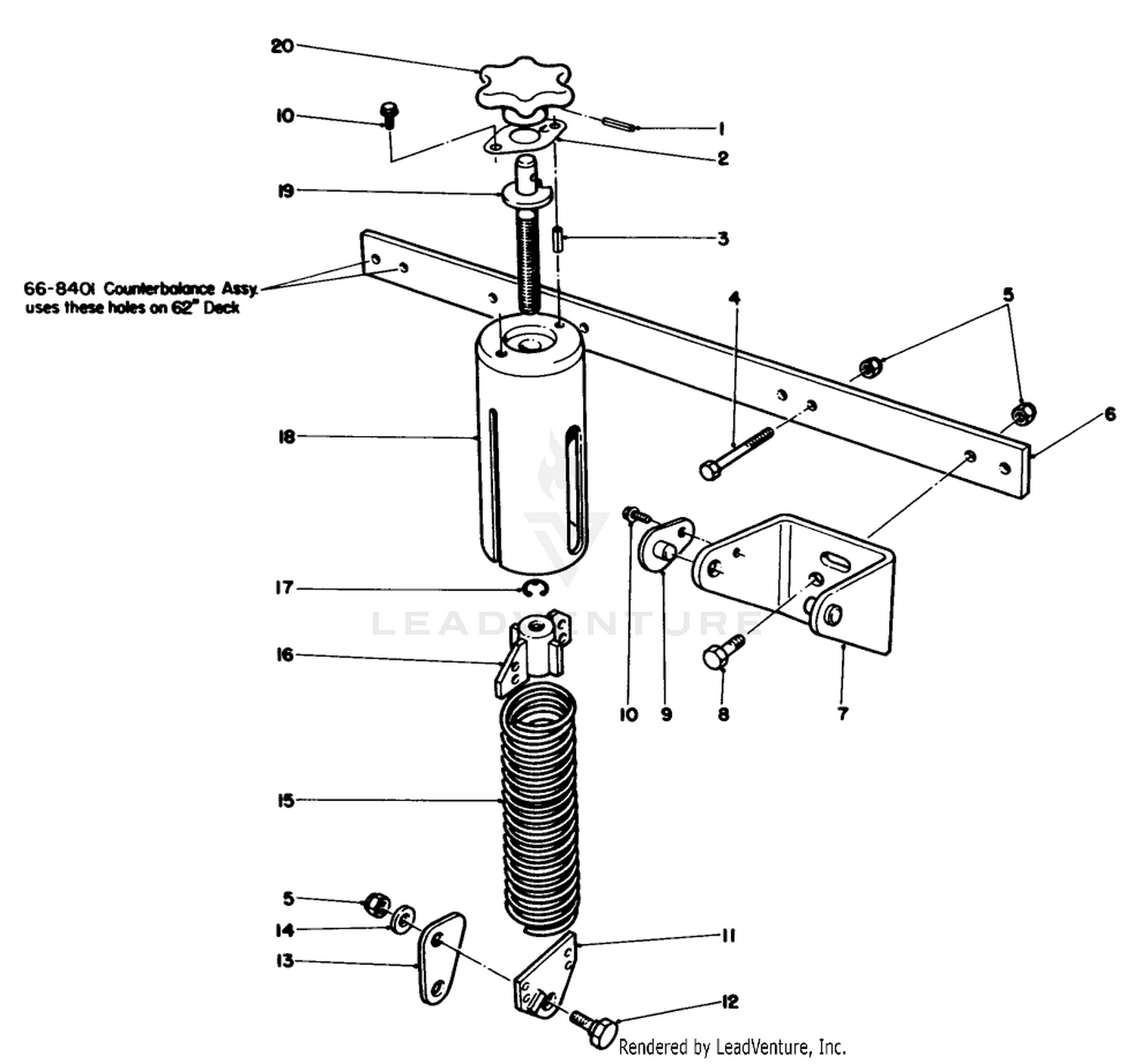 72" Counterbalance Kit No 66-2220