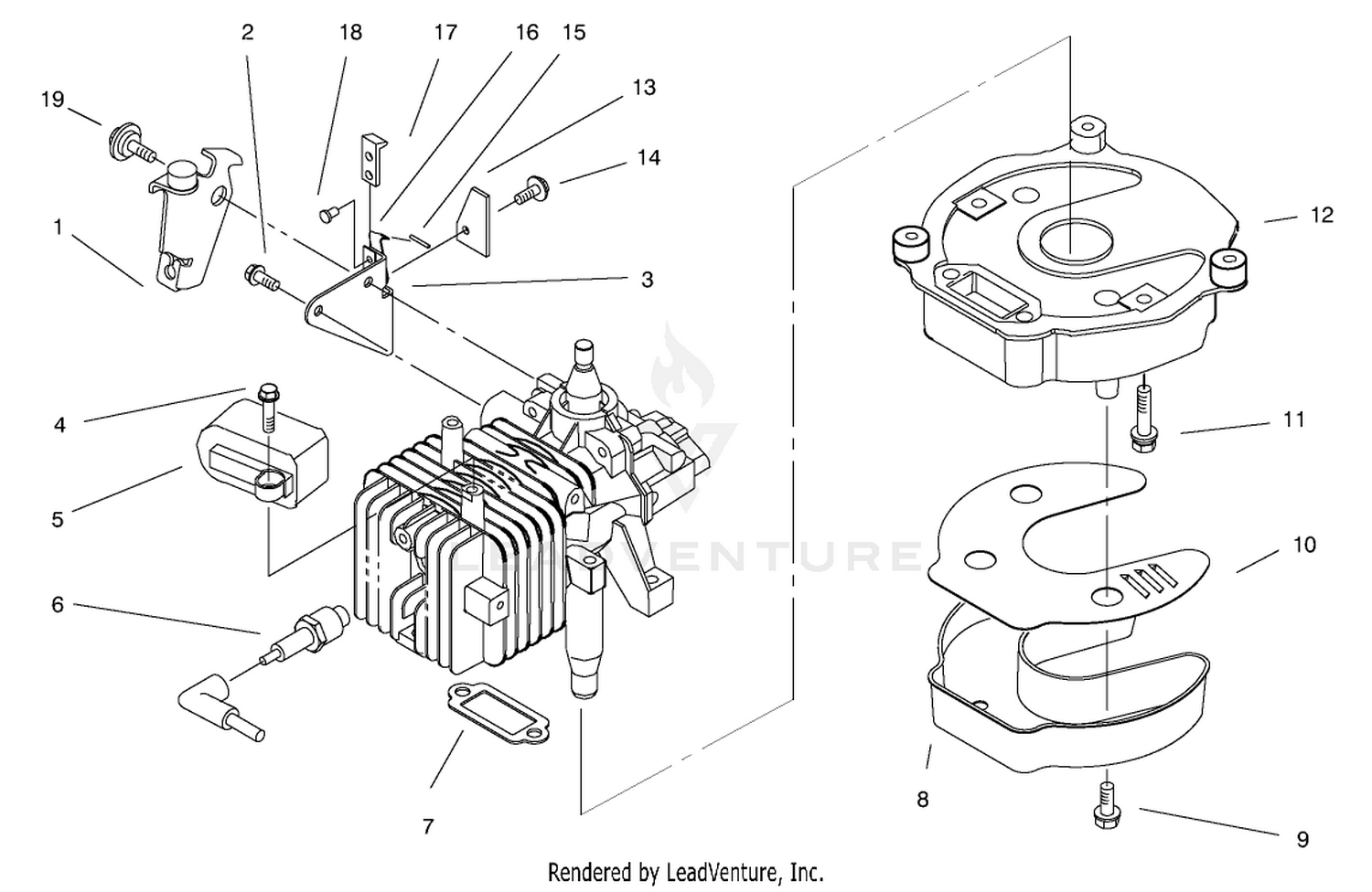 Muffler  Brake Assembly