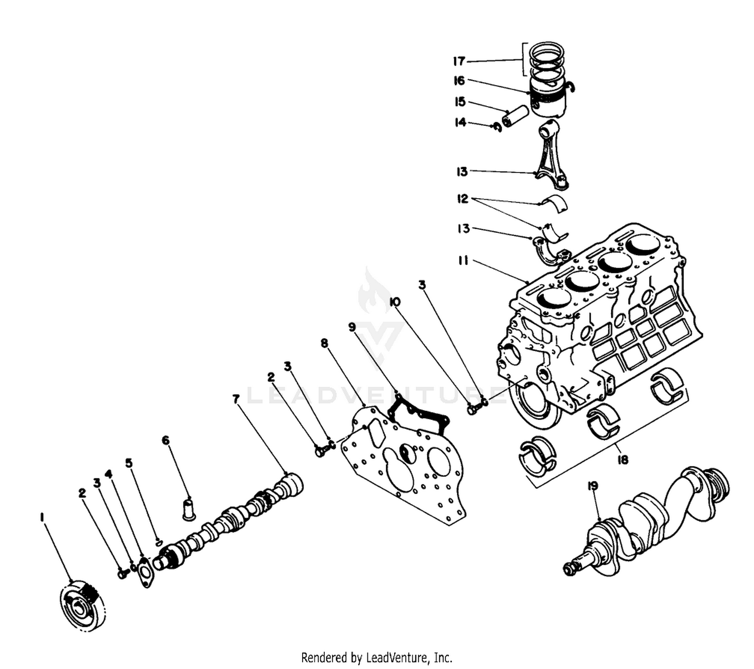 Short Block Assembly No. 58-5670 (to Be Used On Engine Prior To Ser. Nos. 159990 Only)
