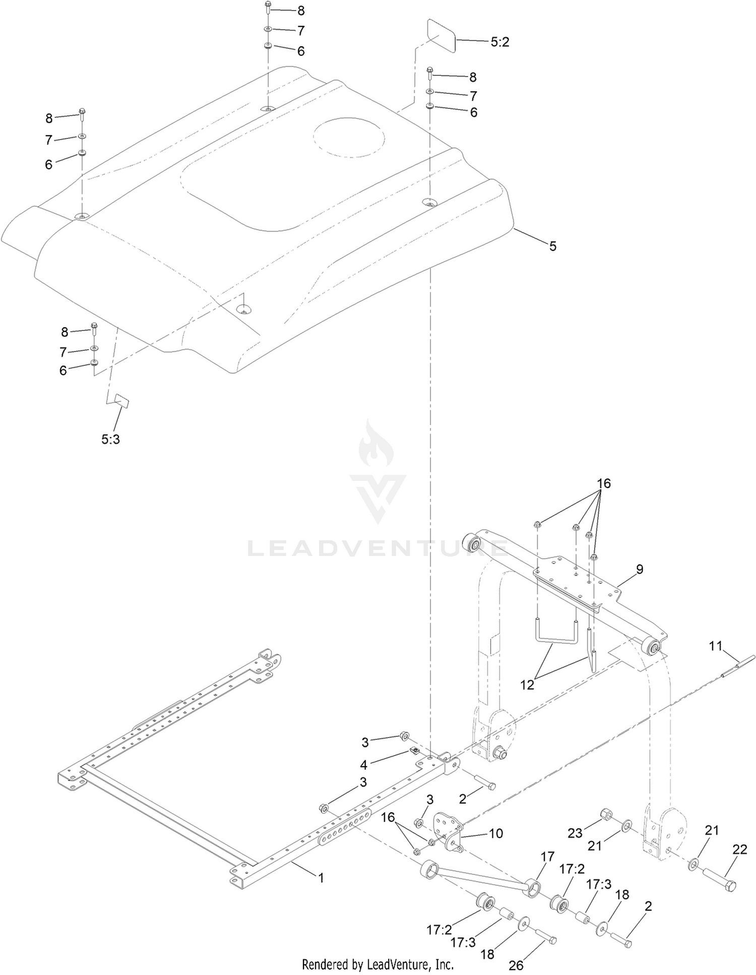 Groundsmaster 7200 Sunshade Assembly