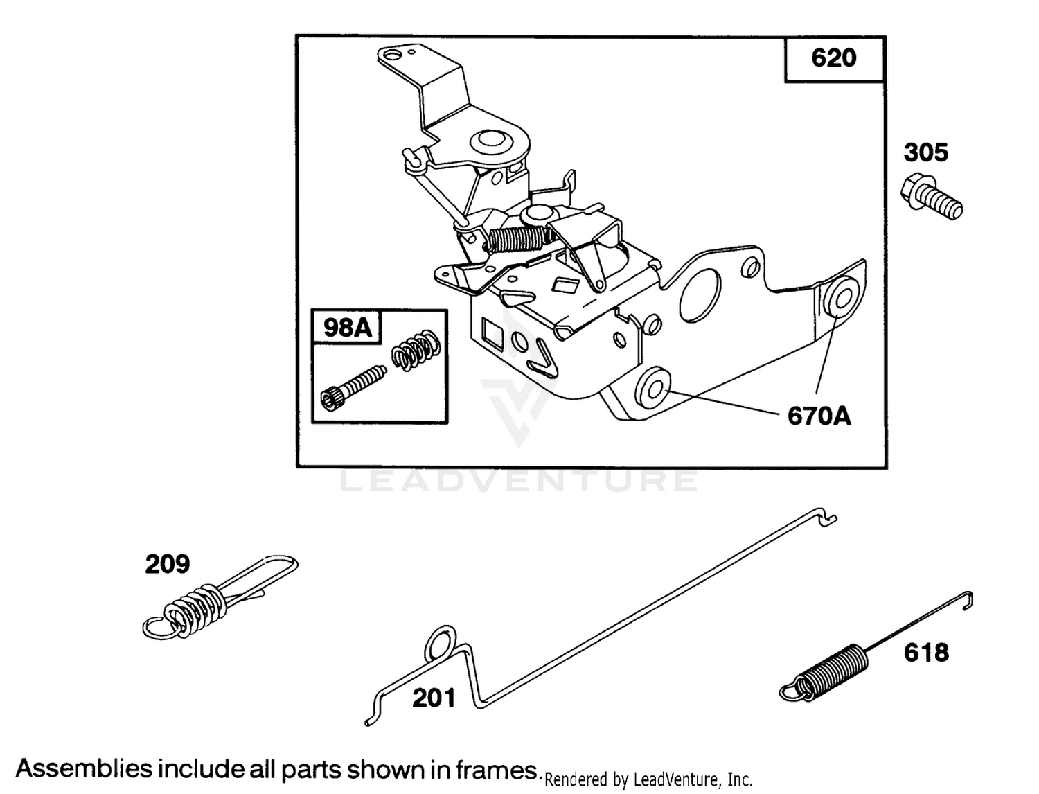 Engine Briggs  Stratton Model 122702-3171-01 4
