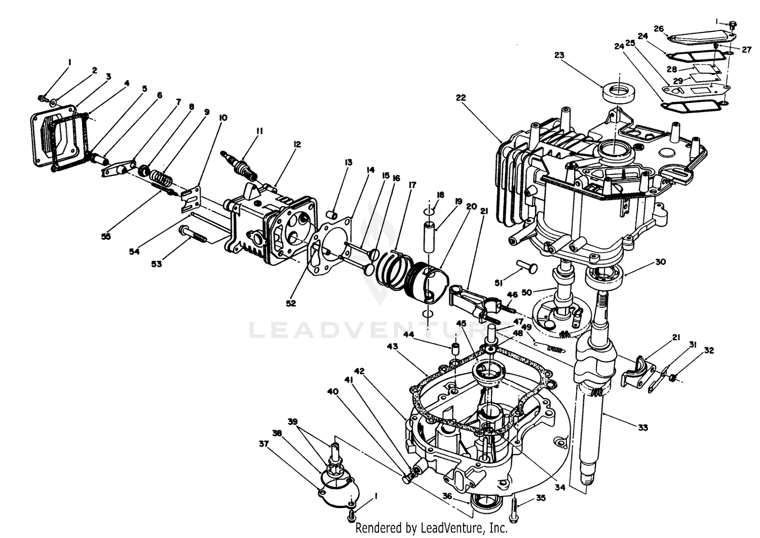 Engine Assembly (continued)(model No. Vmj8)