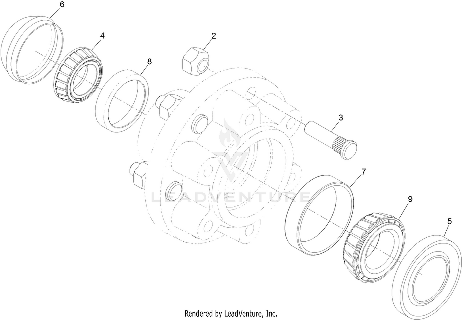Hub Assembly No. 120-9404