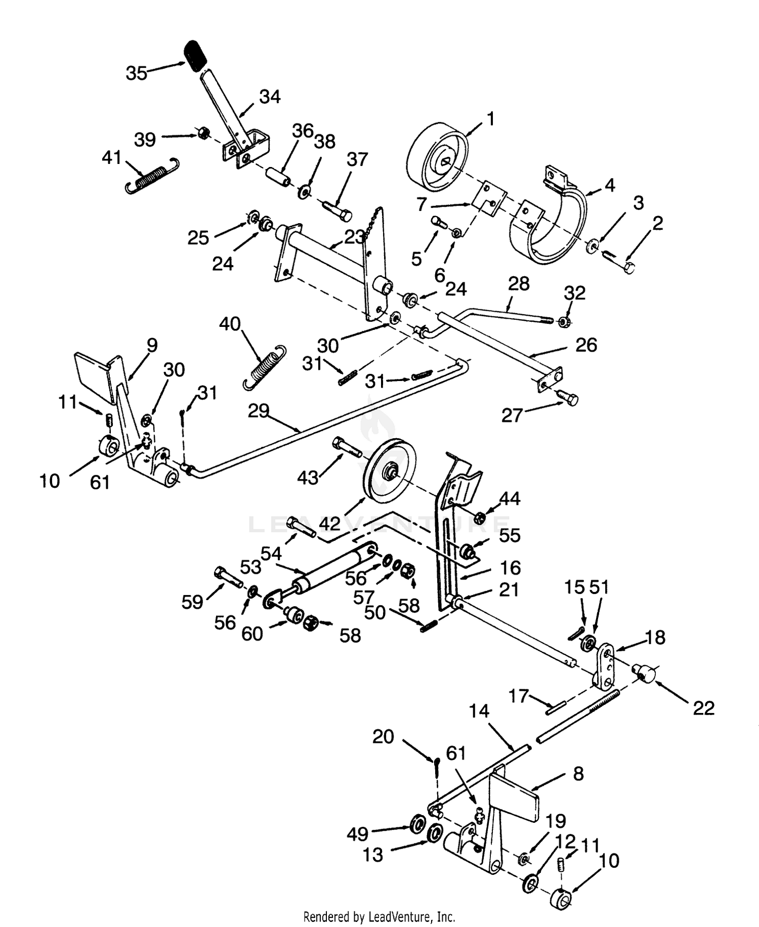 Clutch, Brake And Speed Control Linkage