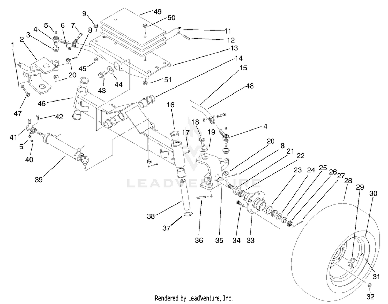 Rear Axle Assembly (model No. 30301)