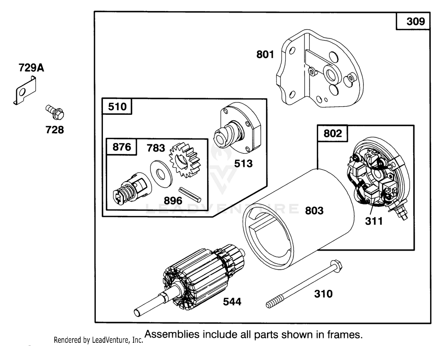 Engine Briggs  Stratton Model 286707-0452-01 7