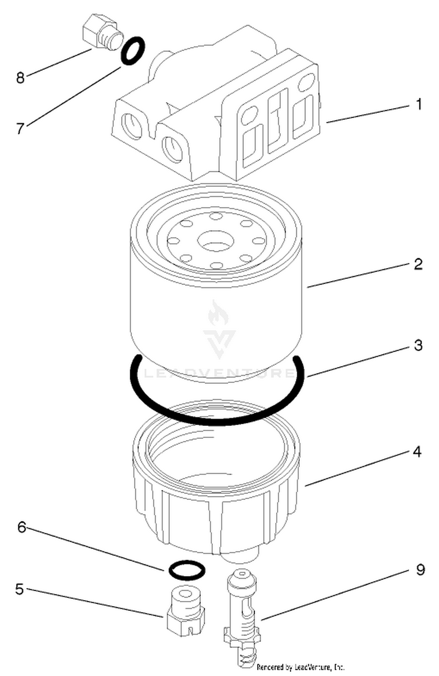 Water/fuel Filter Assembly No. 98-9305
