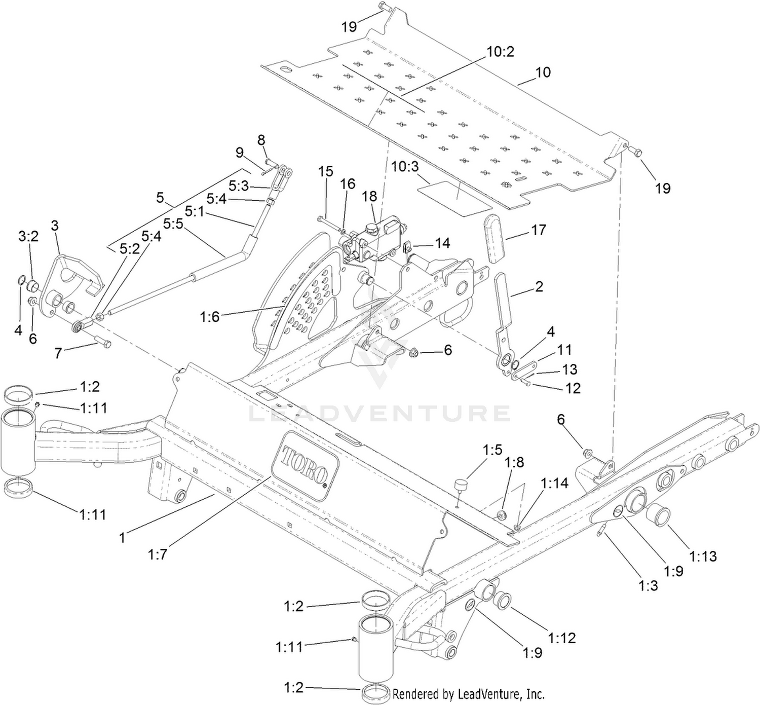 Carrier Frame Service Assembly No. 114-4086