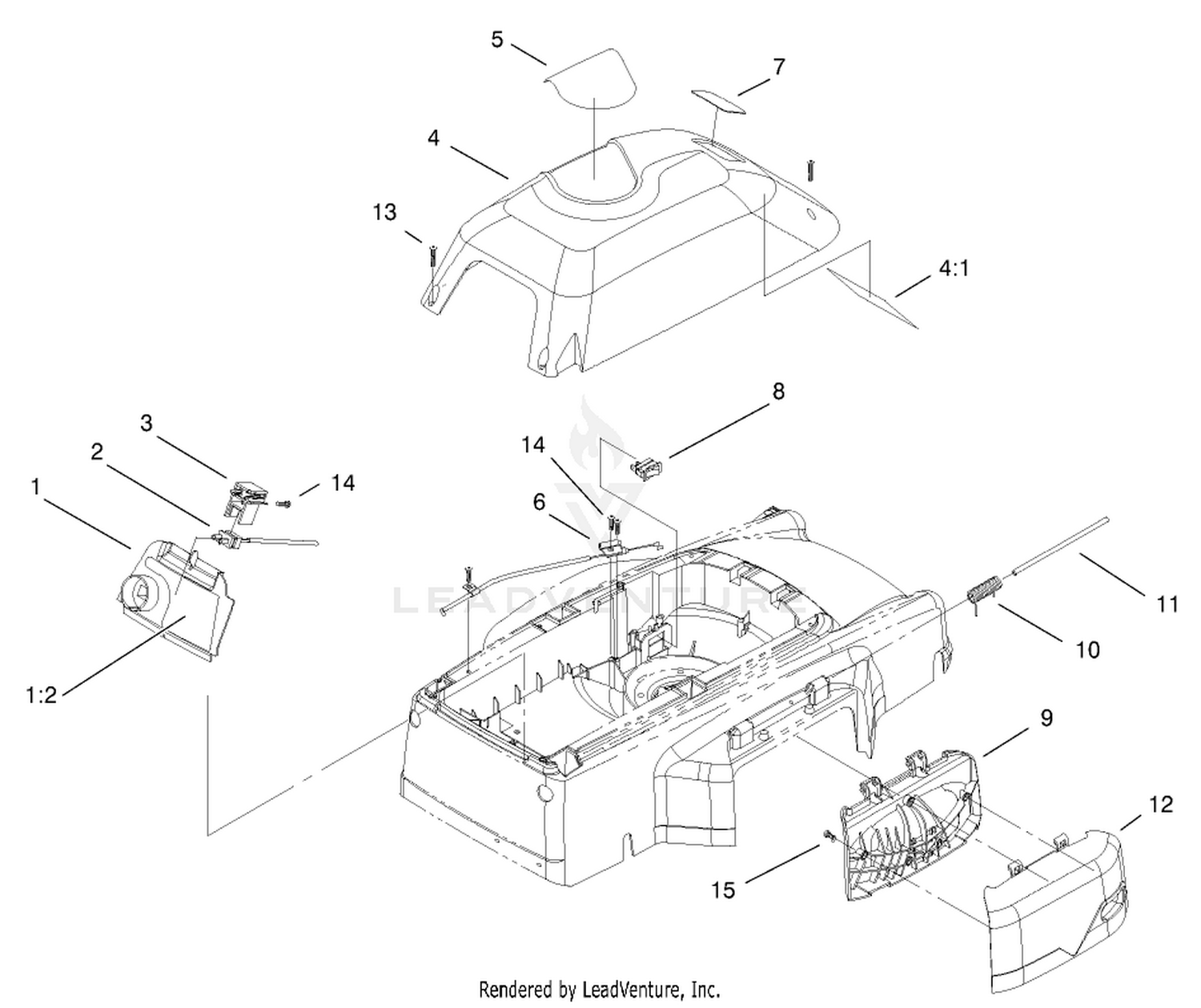 Cover, Mulch Plug And Panel Assembly