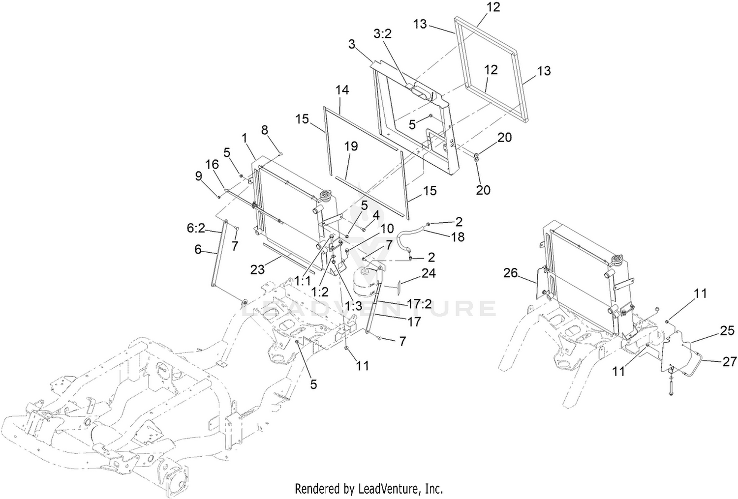 Radiator and Cooler Assembly