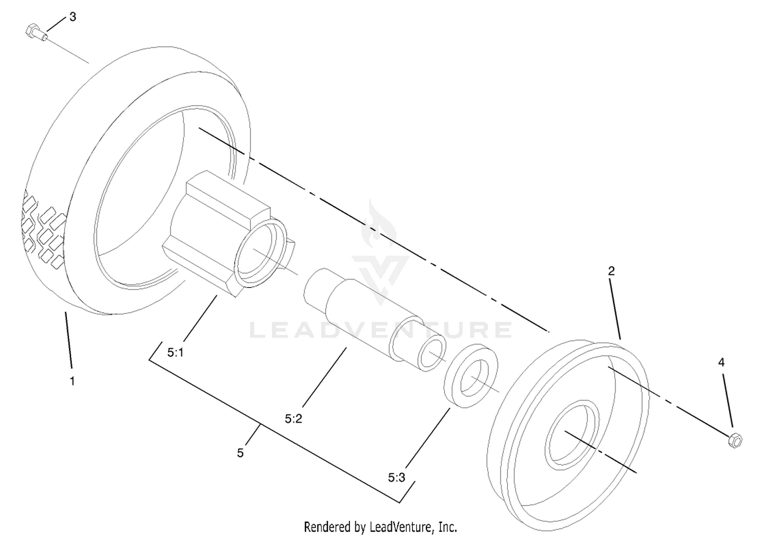 Wheel and Tire Assembly No. 100-2870