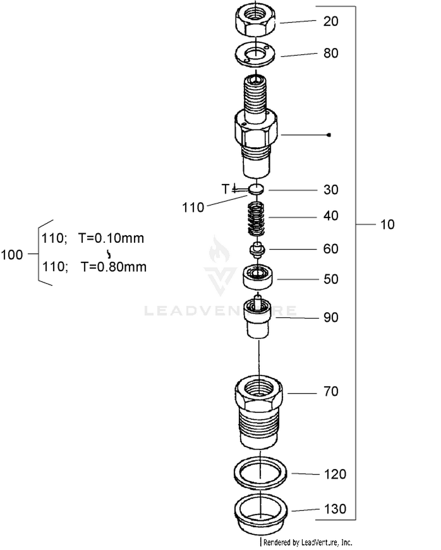 Nozzle Holder Component Assembly