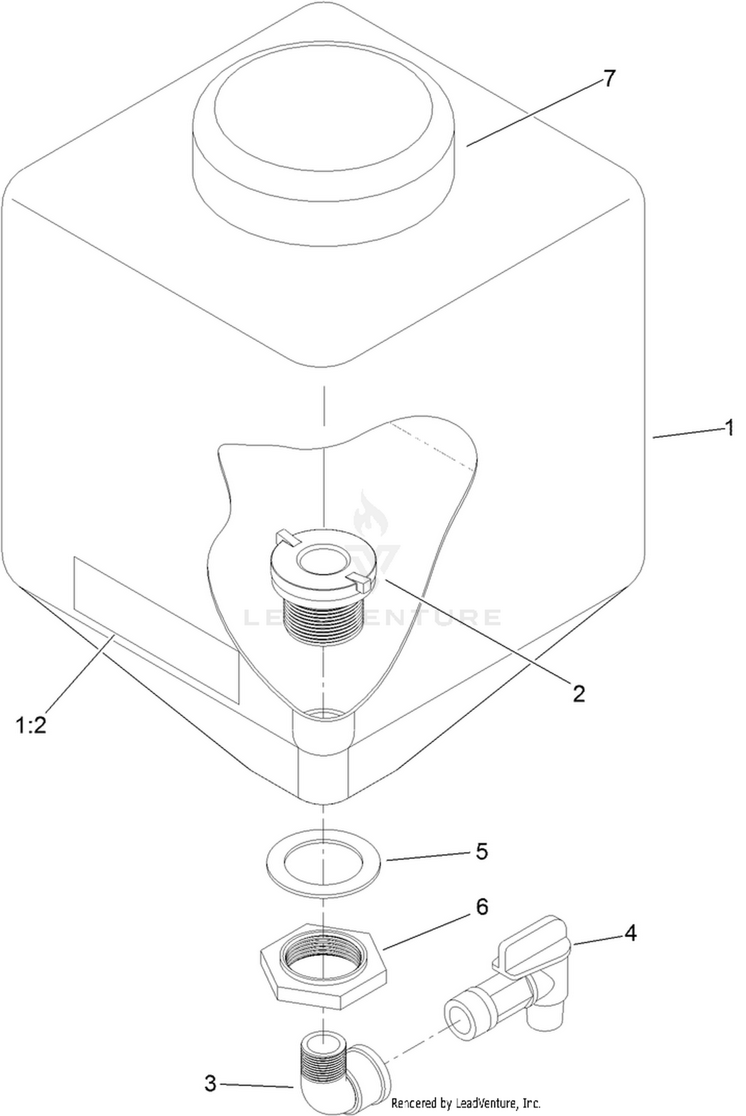 Fresh Water Tank Assembly No. 117-7901