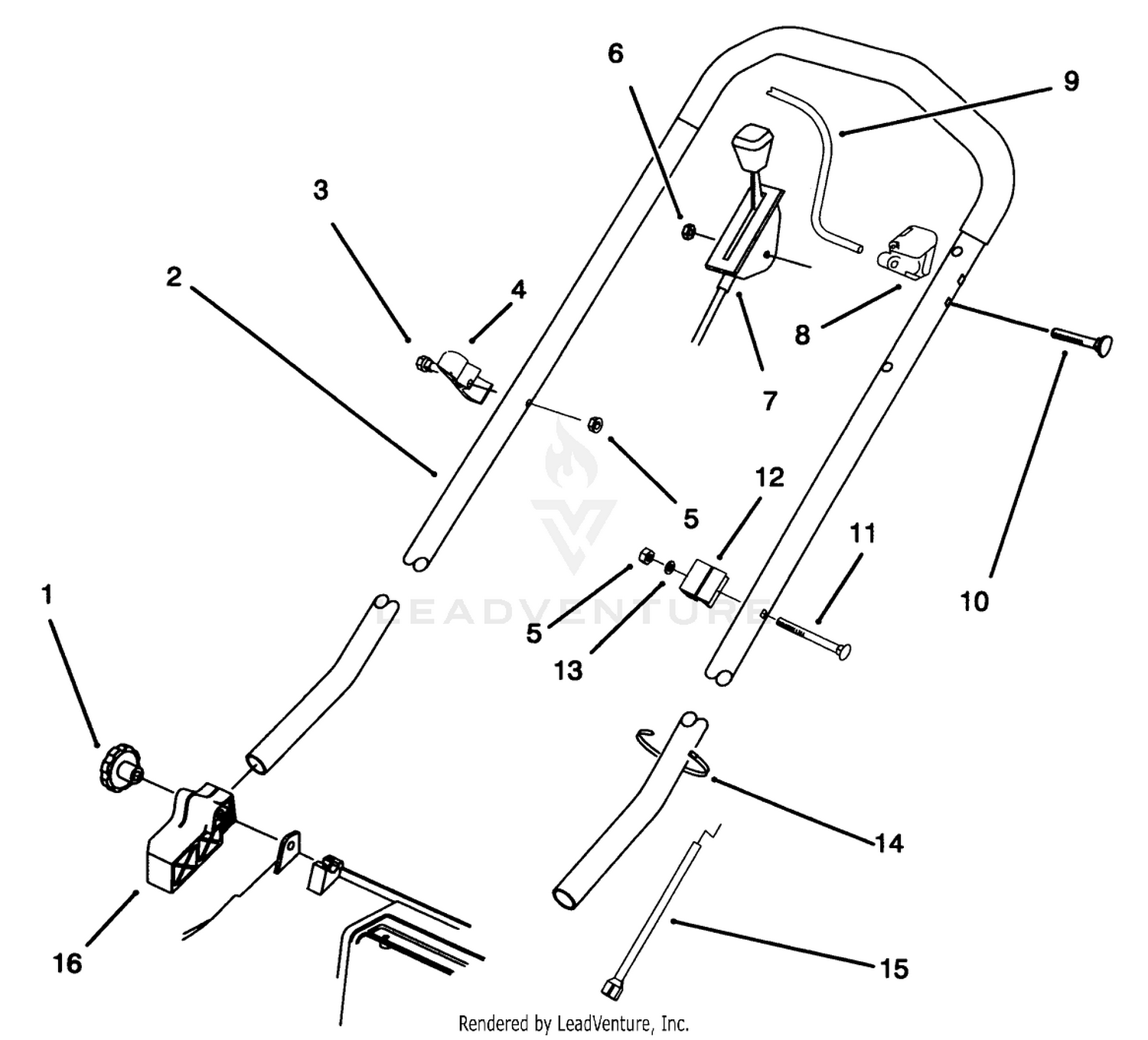 Handle Assembly (model No. 20904bc Only)