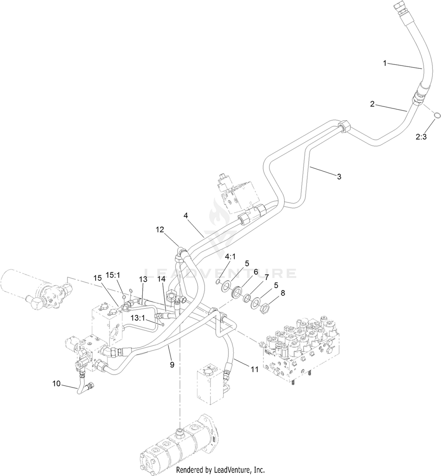 Oil Cooler Hydraulic Assembly