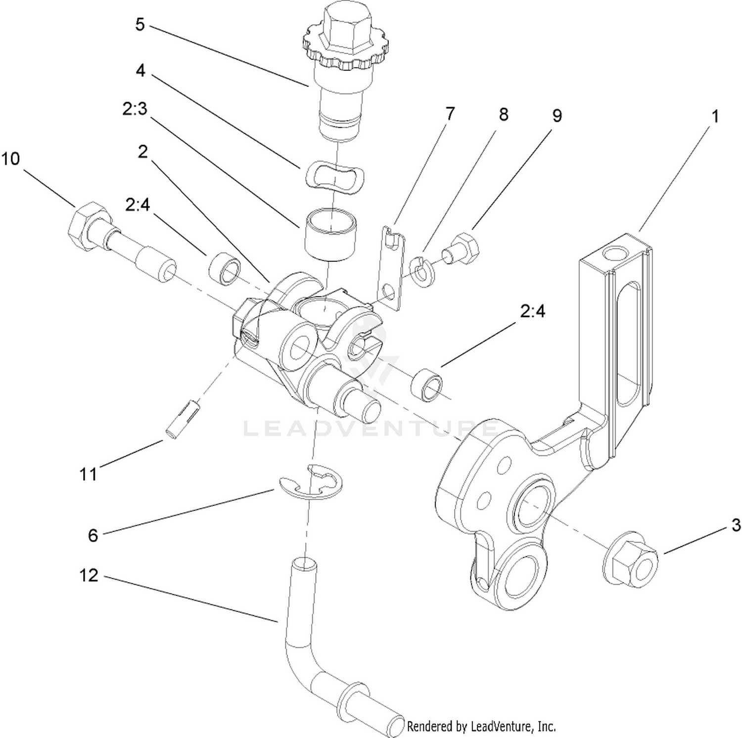 Right Hand Groomer Arm Assembly