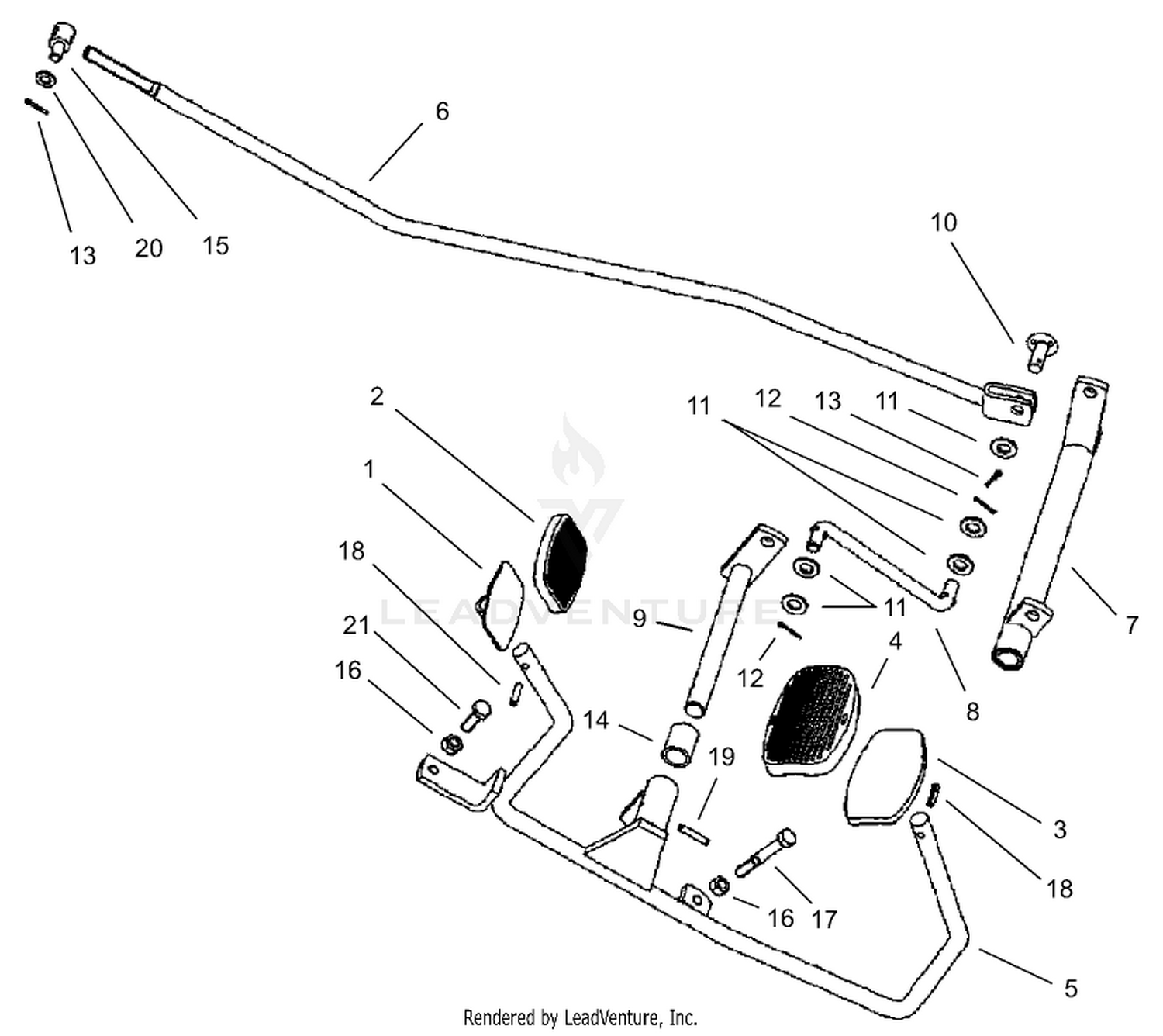 Operation Travel Pedal Assembly