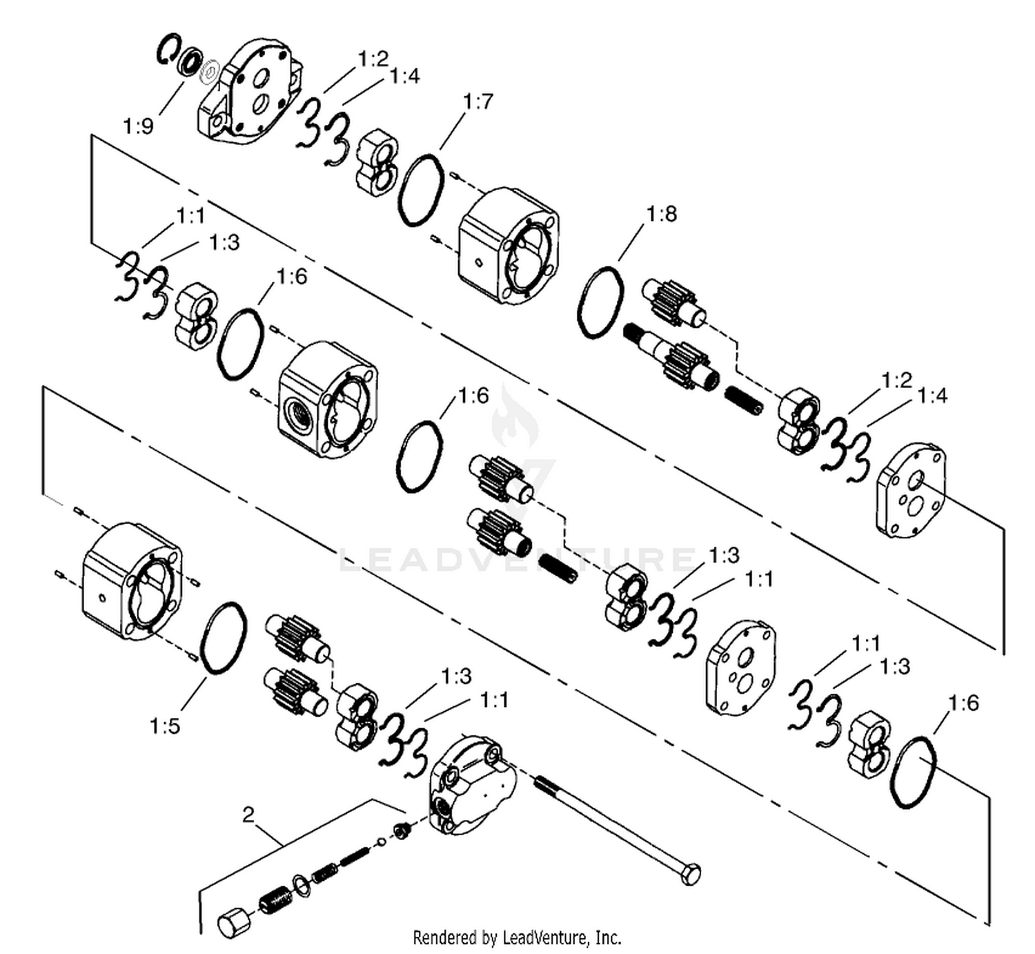 Gear Pump Assembly No. 107-2380