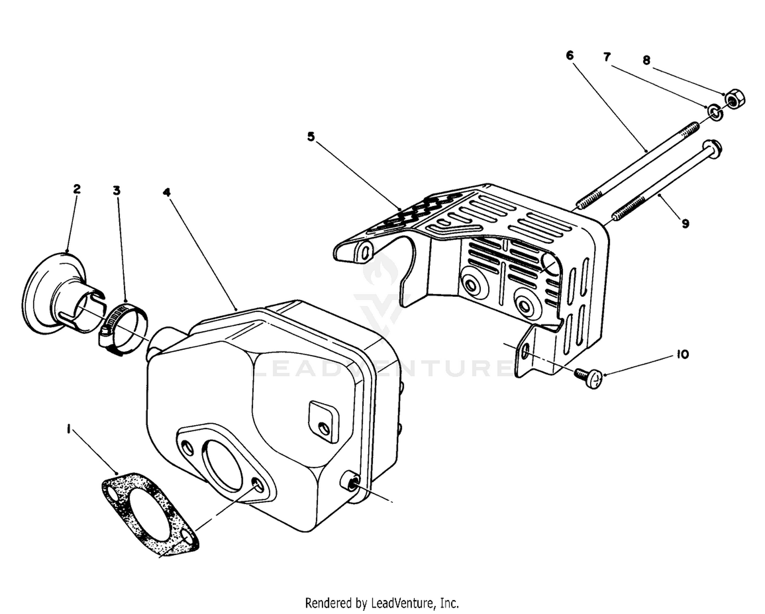 Muffler Assembly (model No. 47pn2-6)