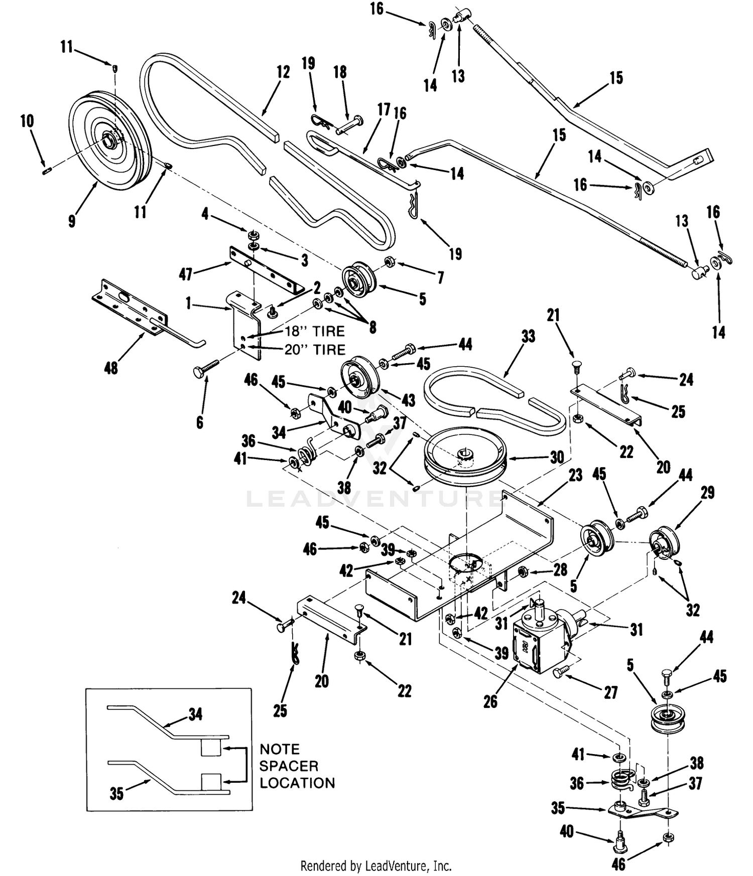 Tiller-30 In. (76 Cm) Vehicle Identification Number 07-30tl01  07-30tl02 2