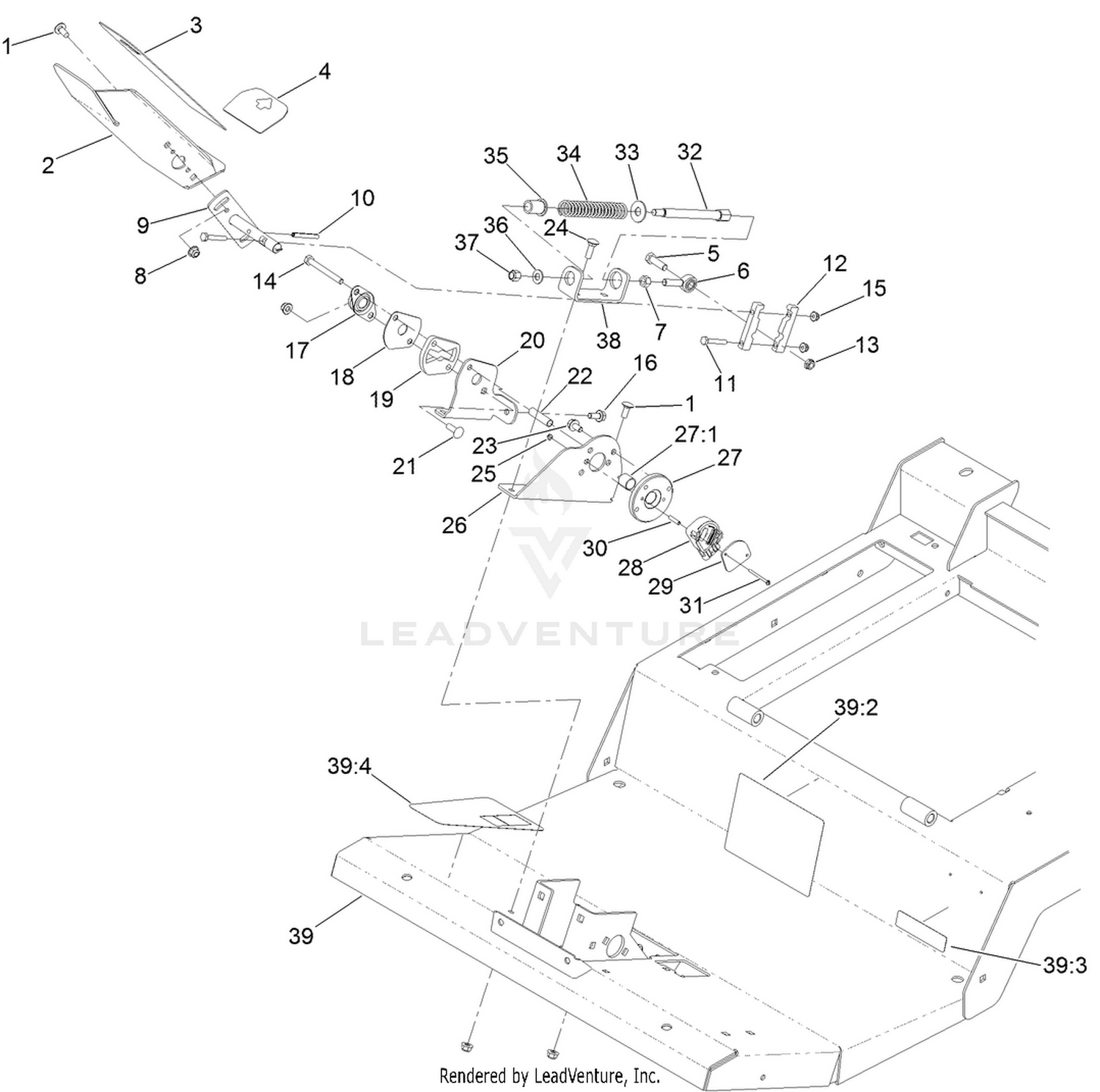 Traction Pedal and Platform Assembly