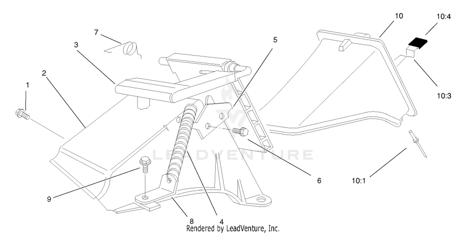 Rear Bag Discharge Chute Assembly