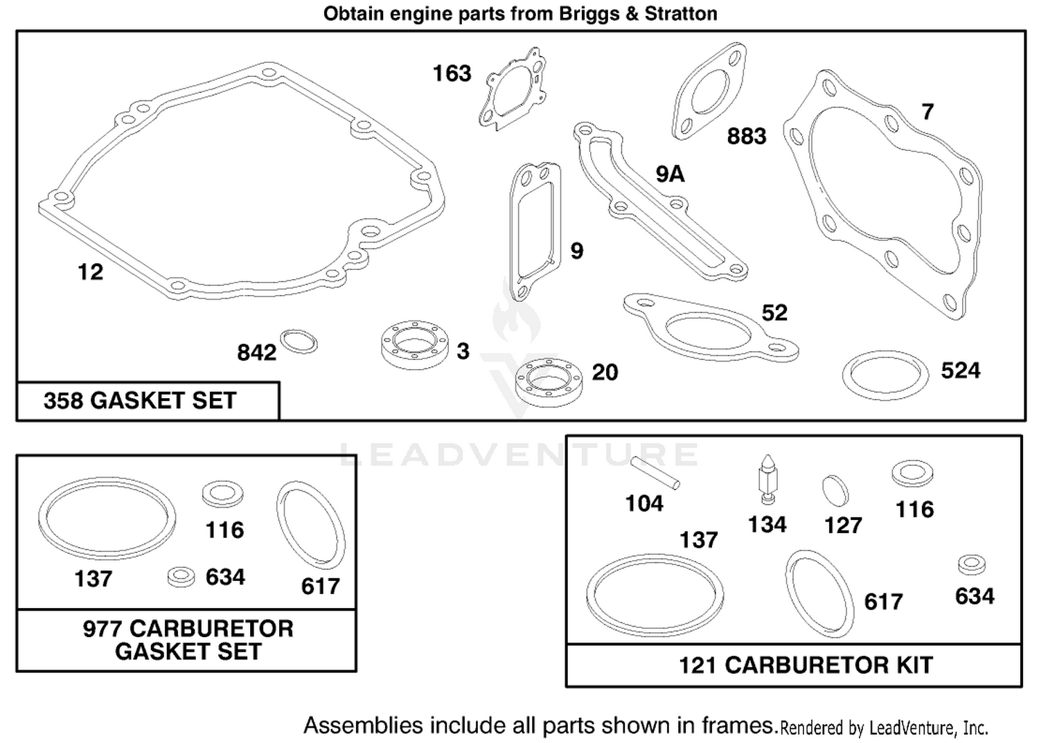 Engine Briggs  Stratton Model 12f802-0667-01 9