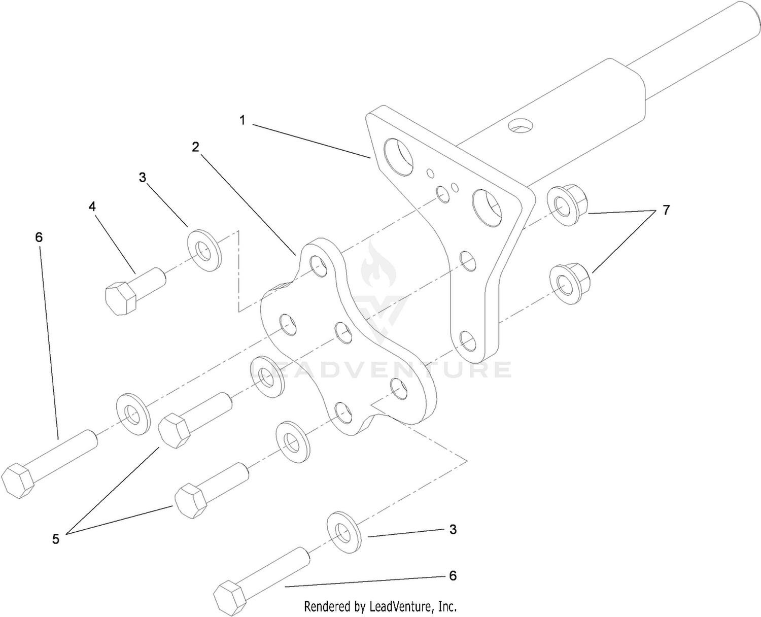 Lift Support Frame Repair Assembly