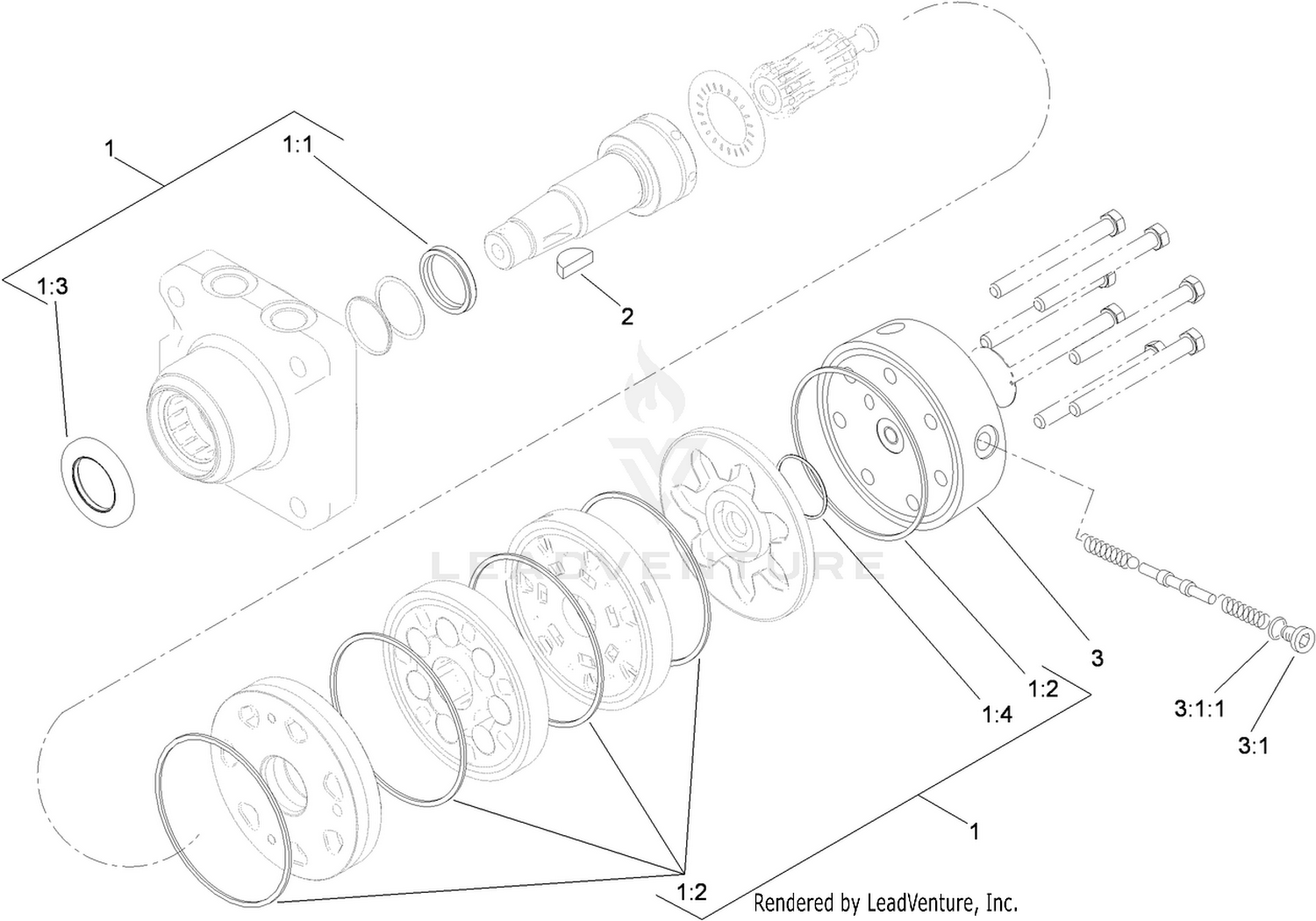 Hydraulic Motor Assembly No. 108-2947
