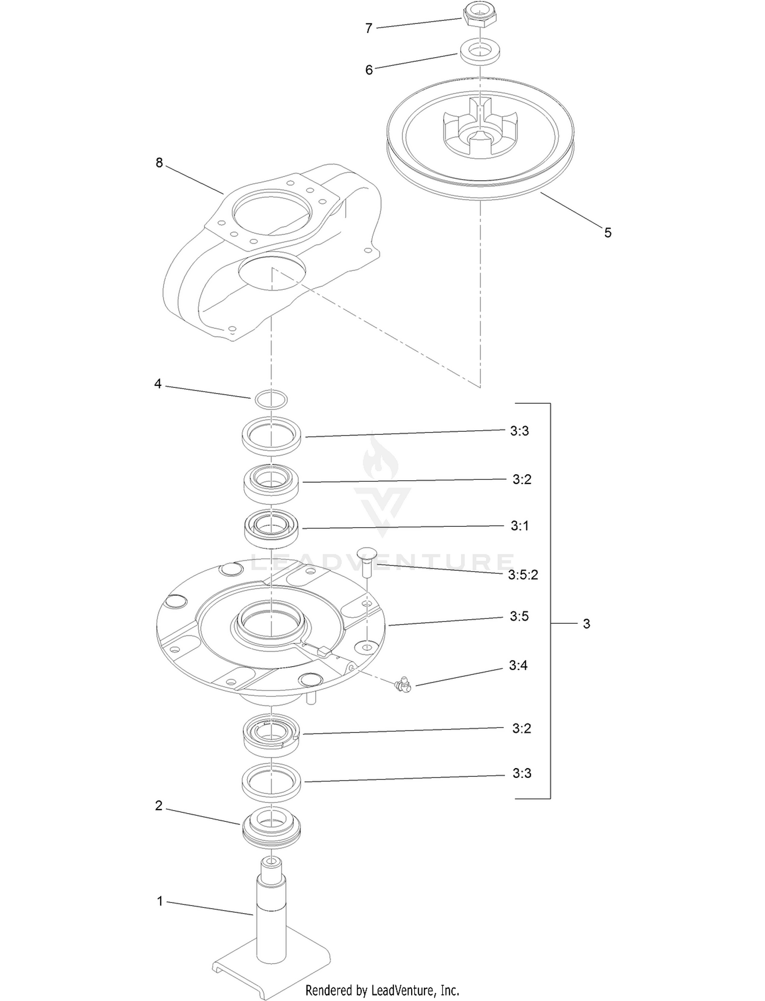 Driving Spindle Assembly No. 139-1035