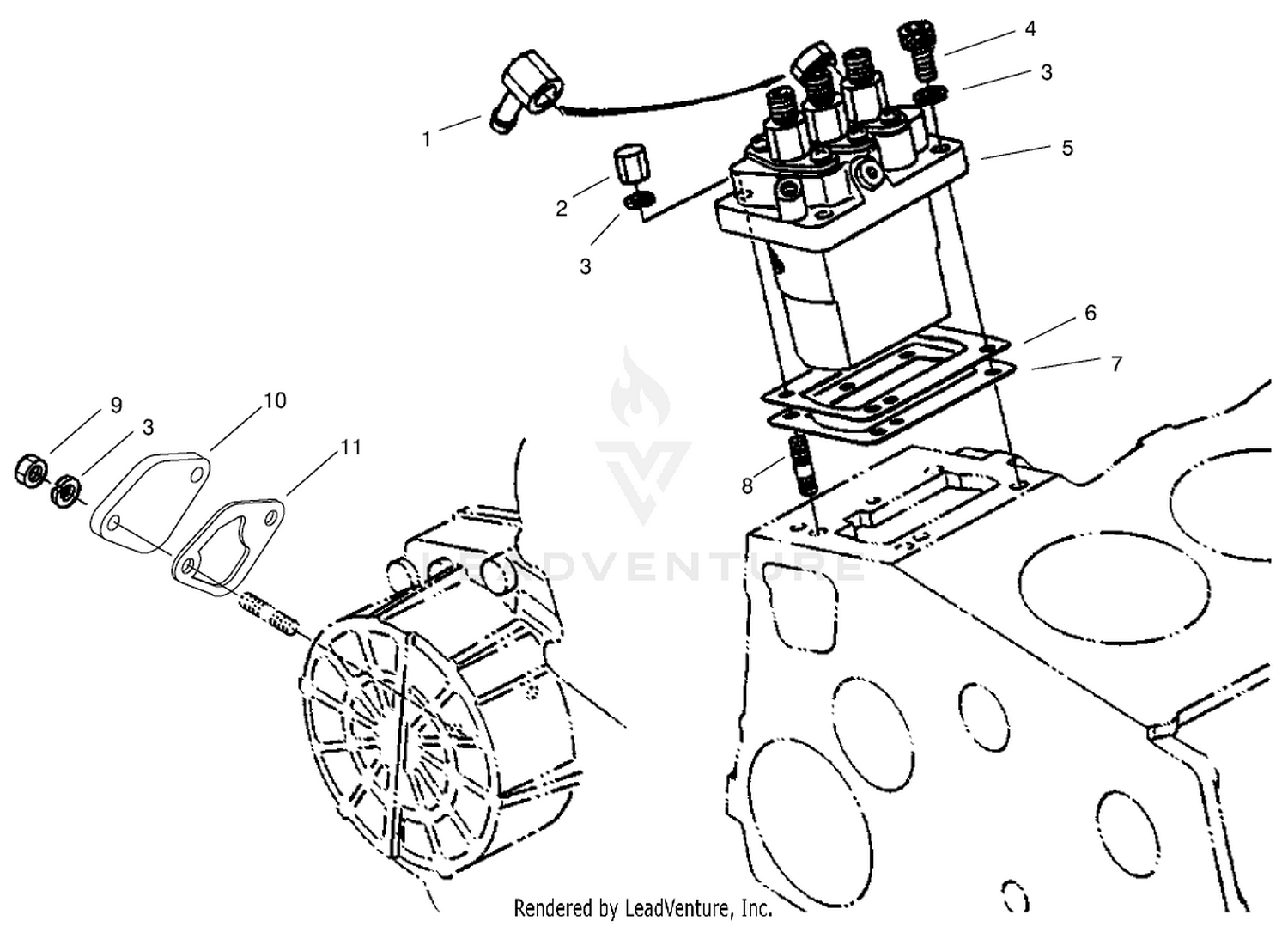 Injection Pump Installation Assembly
