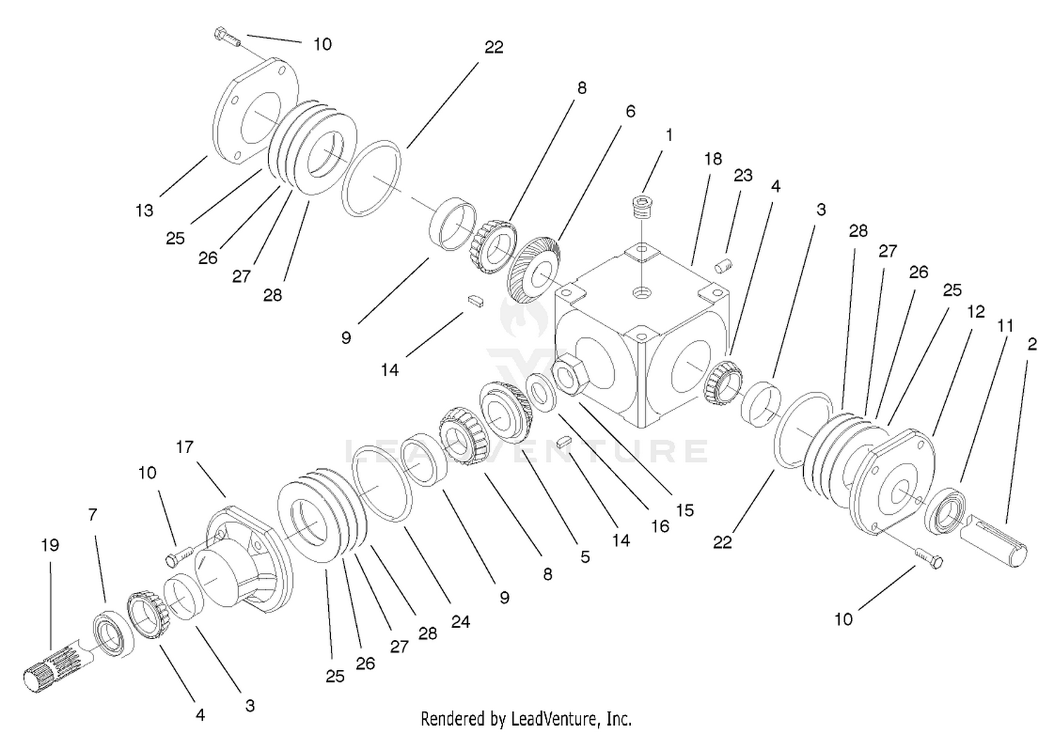 Gear Box Assembly No. 104-3441