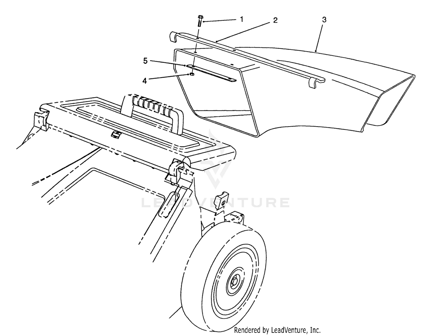 Side Discharge Chute Model No. 59112 (optional)