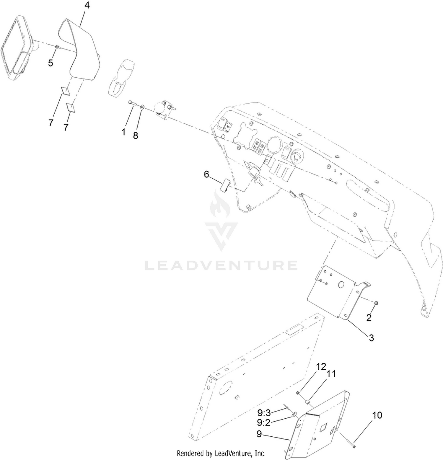Display Cover and Modem Mount Bracket
