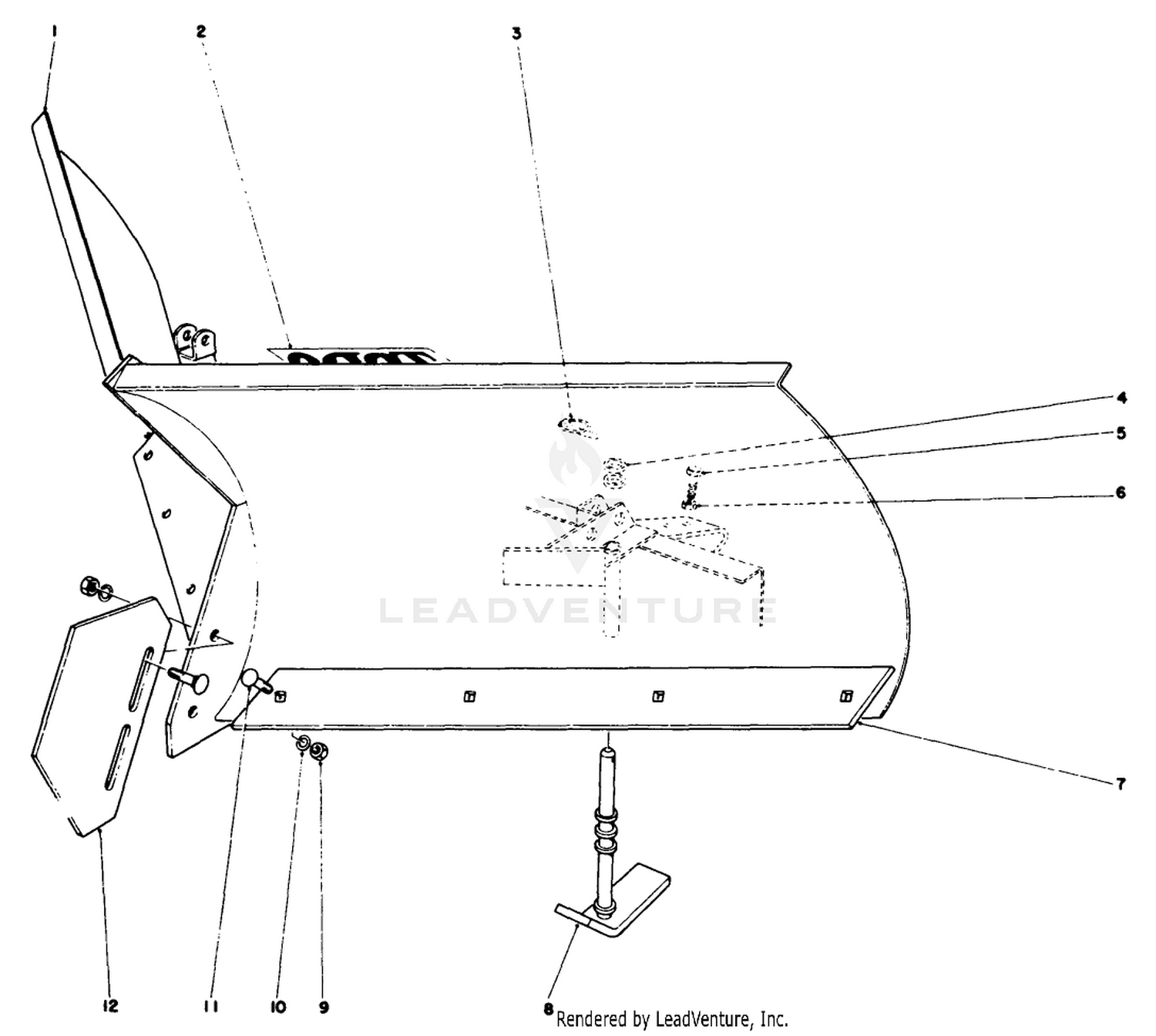 V-Plow Model No. 30750 (optional)