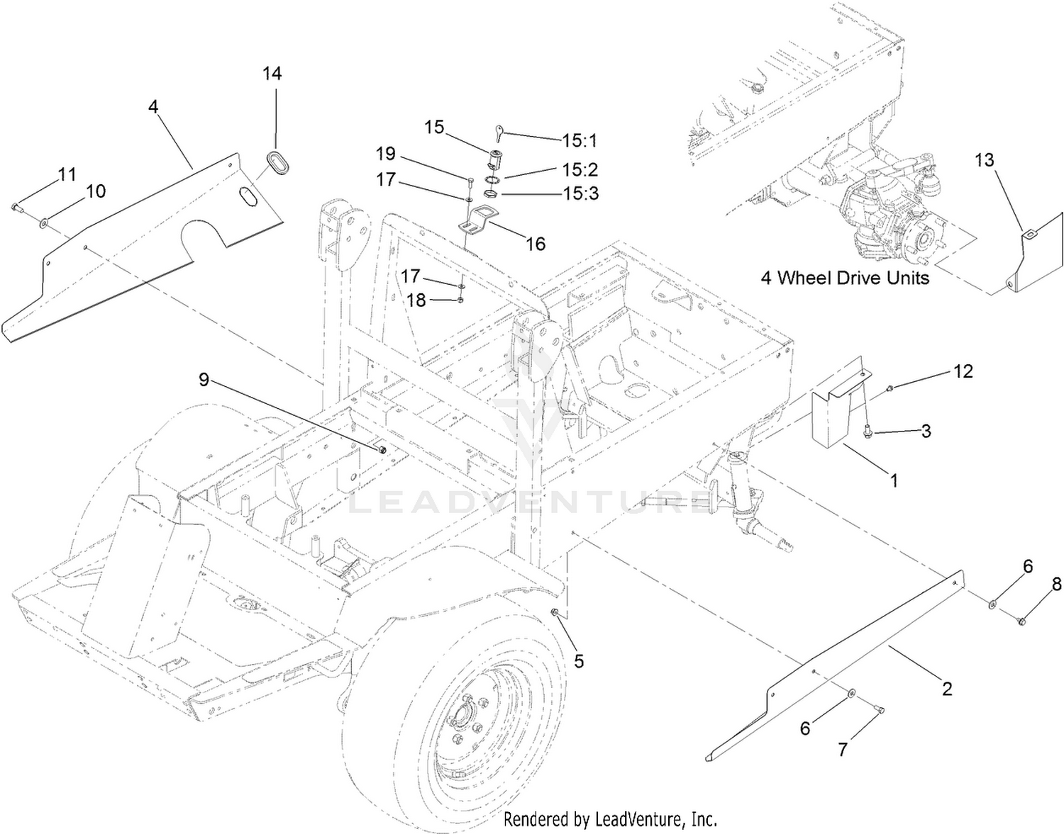 Axle and PTO Guard Assembly