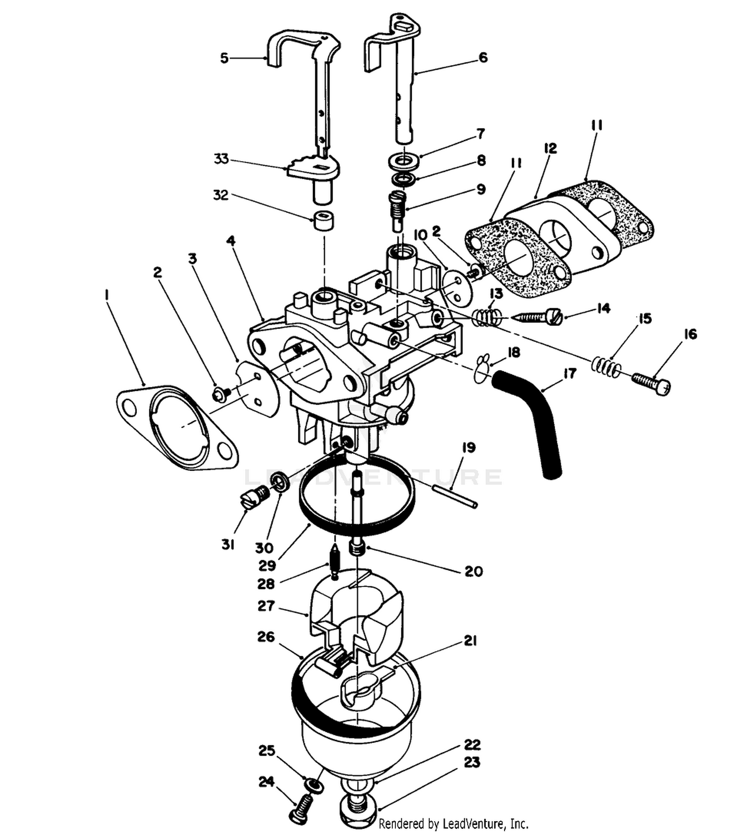 Carburetor Assembly (model No. Vmh7)
