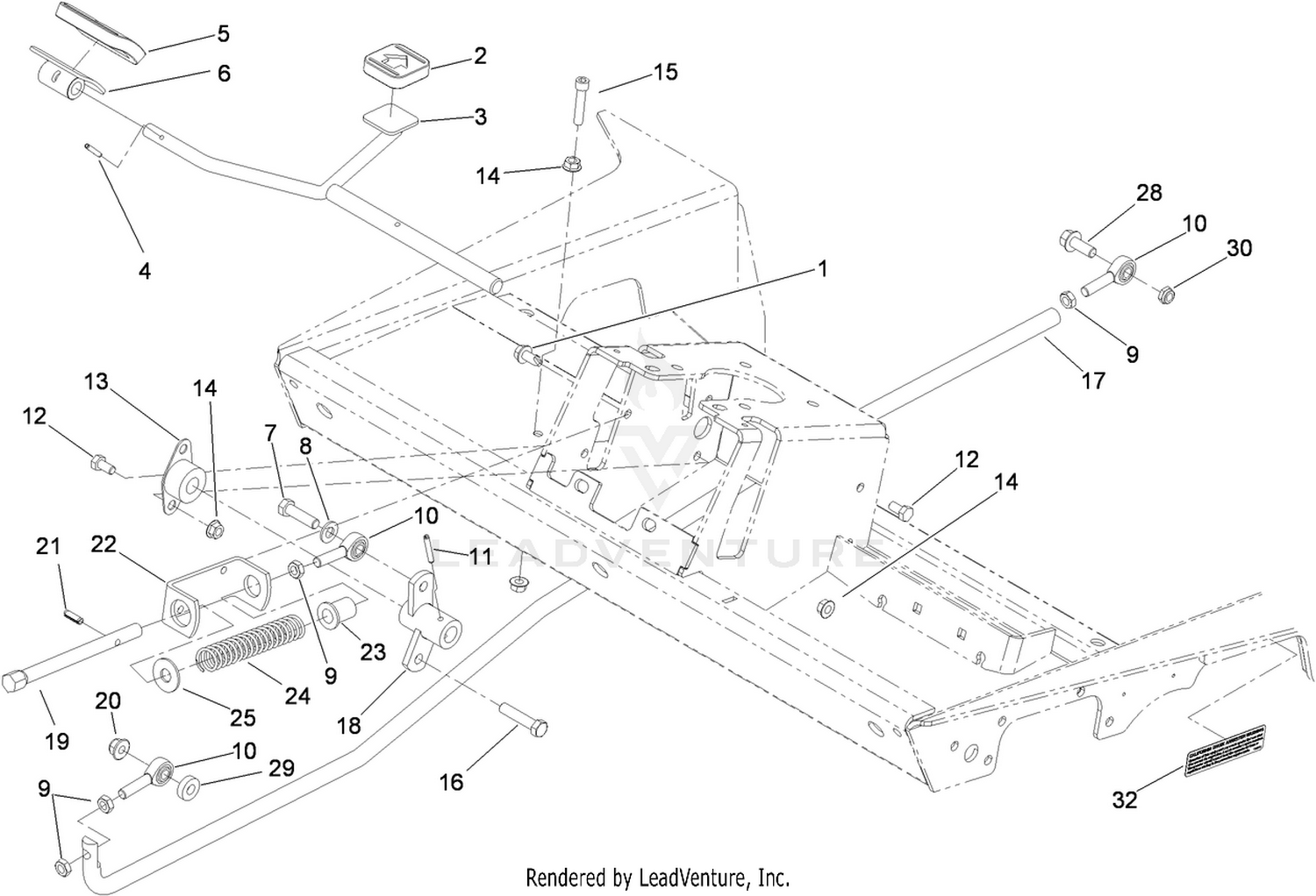 Traction Pedal Assembly