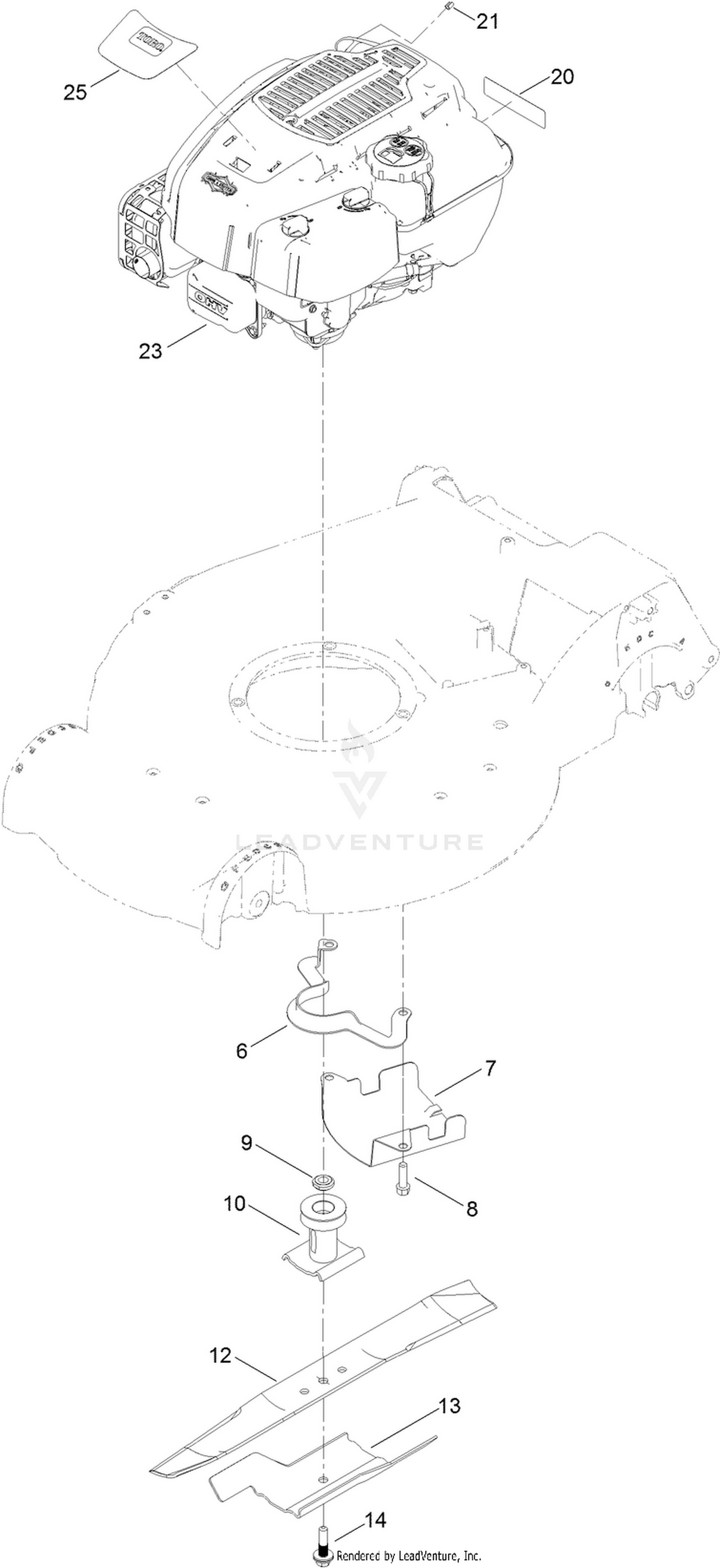 Engine and Blade Assembly
