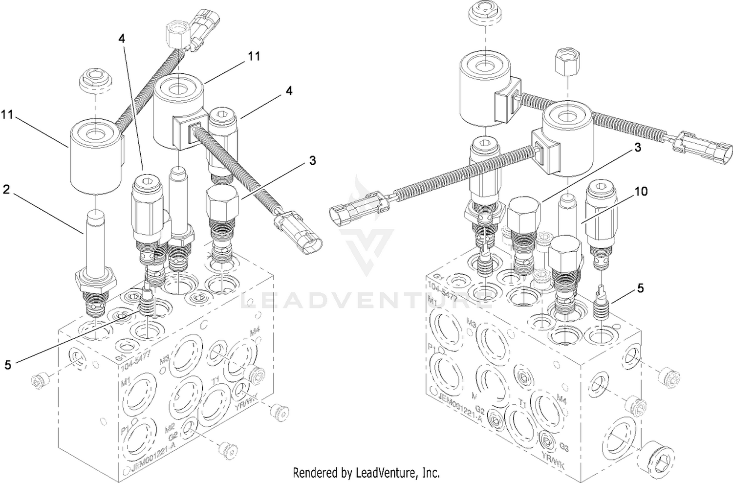 Hydraulic Manifold Assembly No. 104-5477