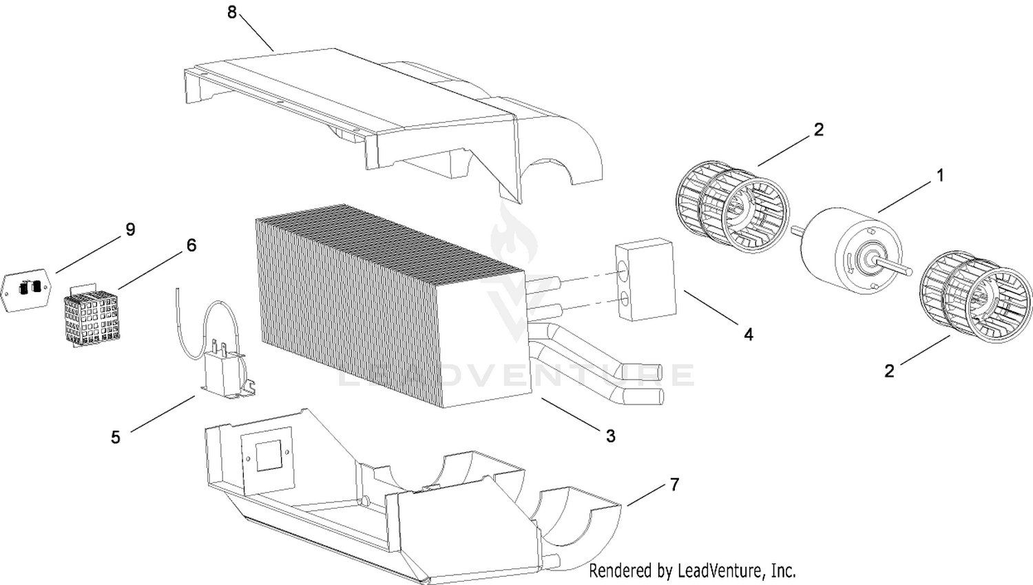 A/C Heater Assembly No. 115-8830