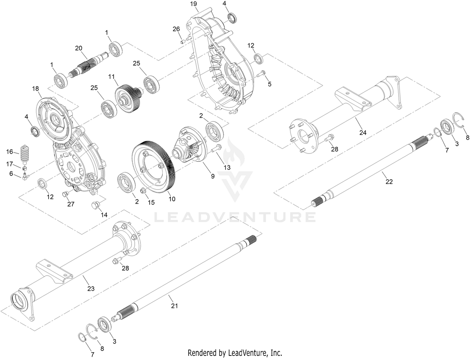Transaxle Assembly No. 163-3705