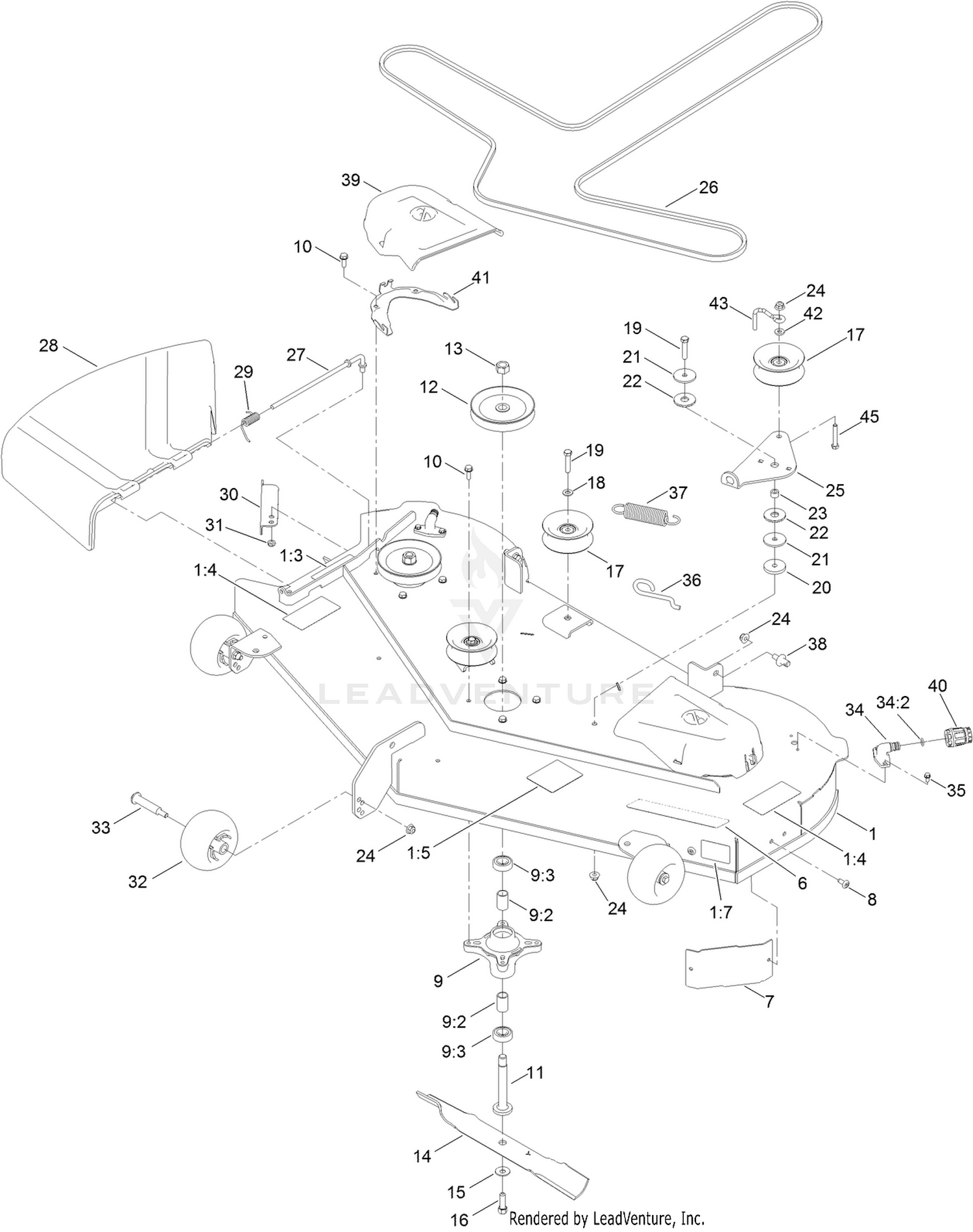 54 Inch Deck Assembly