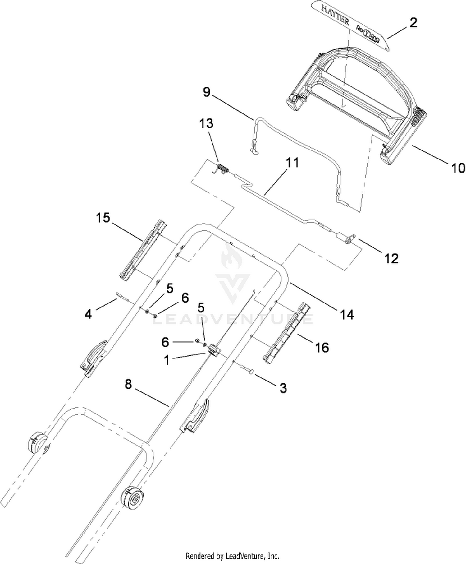 Upper Handle Assembly