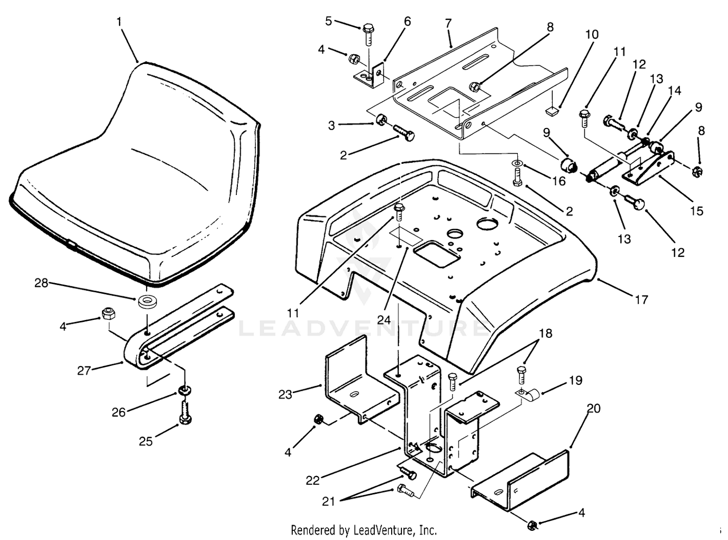 Fender And Seat Assembly